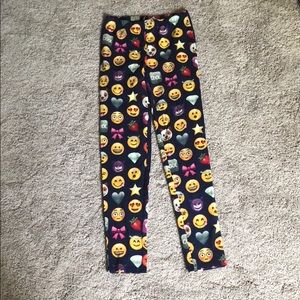 kids emoji pants size 12